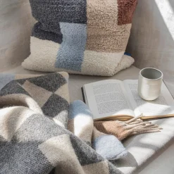 Mette Ditmer Maze Throw Light Blue^ Plaider