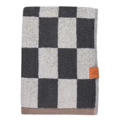 Mette Ditmer Retro Bath Towel Dark Grey^ Badeværelse|Badtekstiler