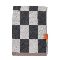 Mette Ditmer Retro Hand Towel Dark Grey^ Badeværelse|Badtekstiler