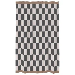 Mette Ditmer Retro Shower Curtain Dark Grey^ Badeværelse|Badtekstiler