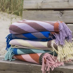 Mette Ditmer Retro Throw Cobalt^ Plaider