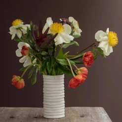 Mette Ditmer Ribbon Vase Off-White Large^ Vaser