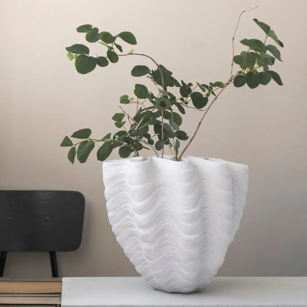 Mette Ditmer Shell Vase Off-White Large^ Andet Boligtilbehør|Vaser