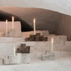 Mette Ditmer Step Six Candleholder Chalk^ Andet Boligtilbehør|Lysestager