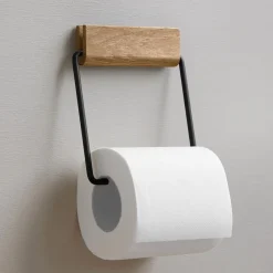 Moebe Toilet Roll Holder Oak/Black^ Badeværelse