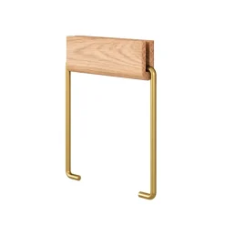 Moebe Toilet Roll Holder Oak/Brass^ Badeværelse