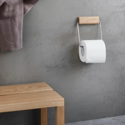 Moebe Toilet Roll Holder Oak/Steel^ Badeværelse
