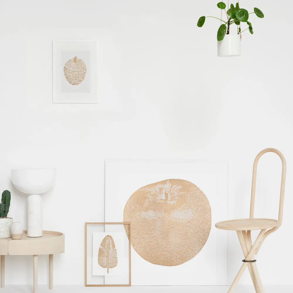 Monika Petersen Gold Cherimoya White A4^ Stue|Andet Boligtilbehør