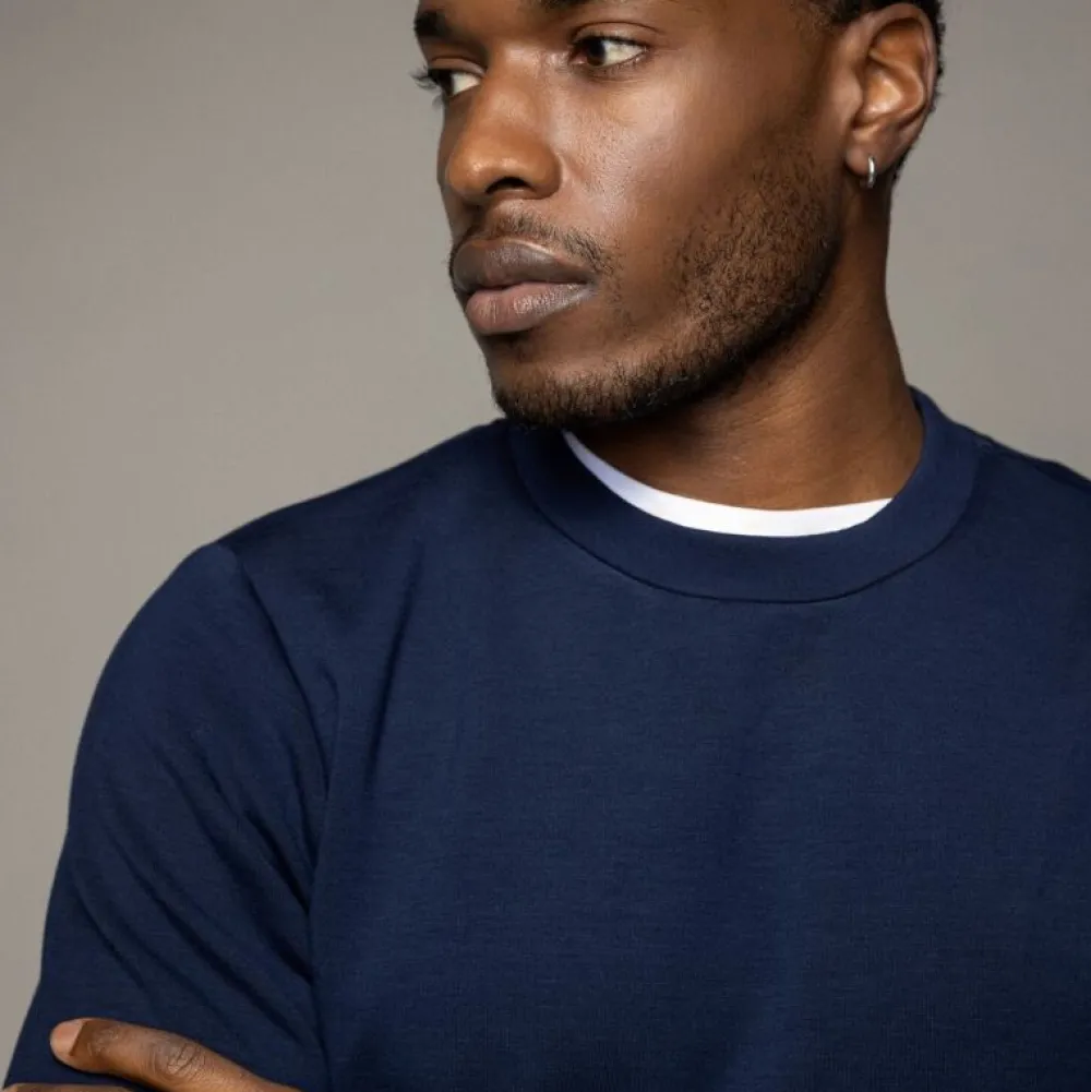 Mos Mosh Gallery Abel Crew Neck Sweat Salute Navy^ Overdele