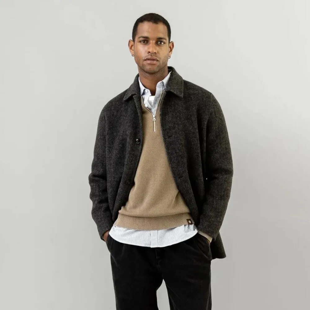 Mos Mosh Gallery Barkley Wool Coat Phantom^ Overtøj