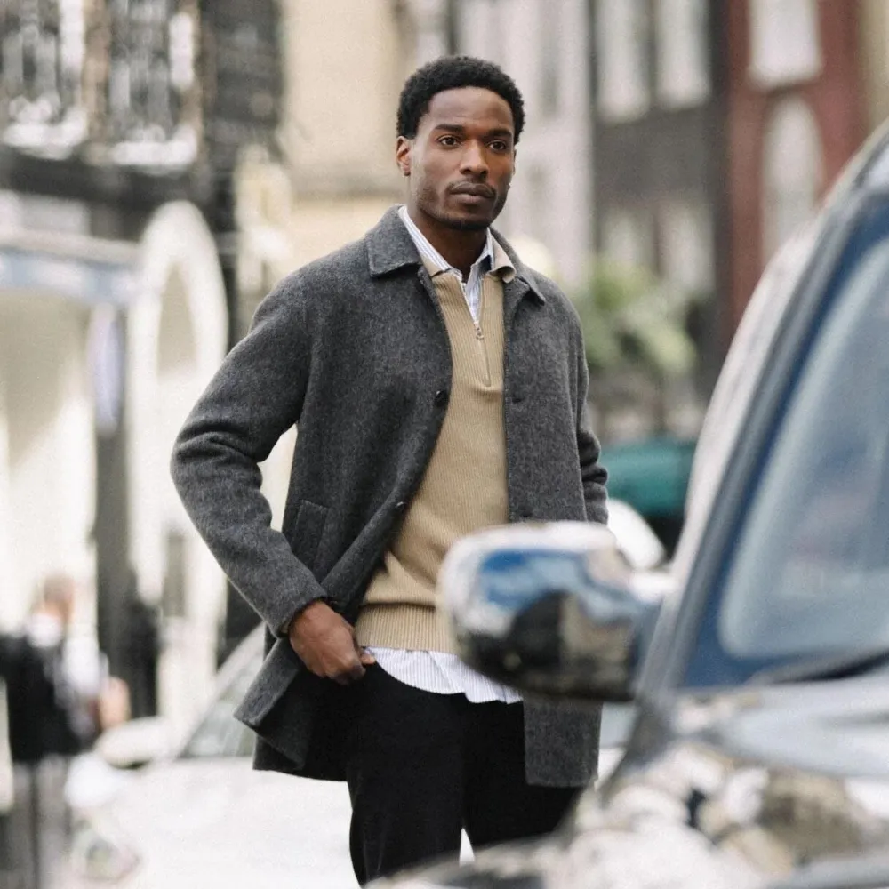 Mos Mosh Gallery Barkley Wool Coat Phantom^ Overtøj