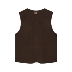 Mos Mosh Gallery Cess Ryan Boil Vest Chocolate Brown^ Overdele
