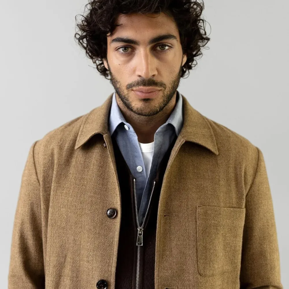 Mos Mosh Gallery Conor Herringbone Jacket Ermine^ Overtøj