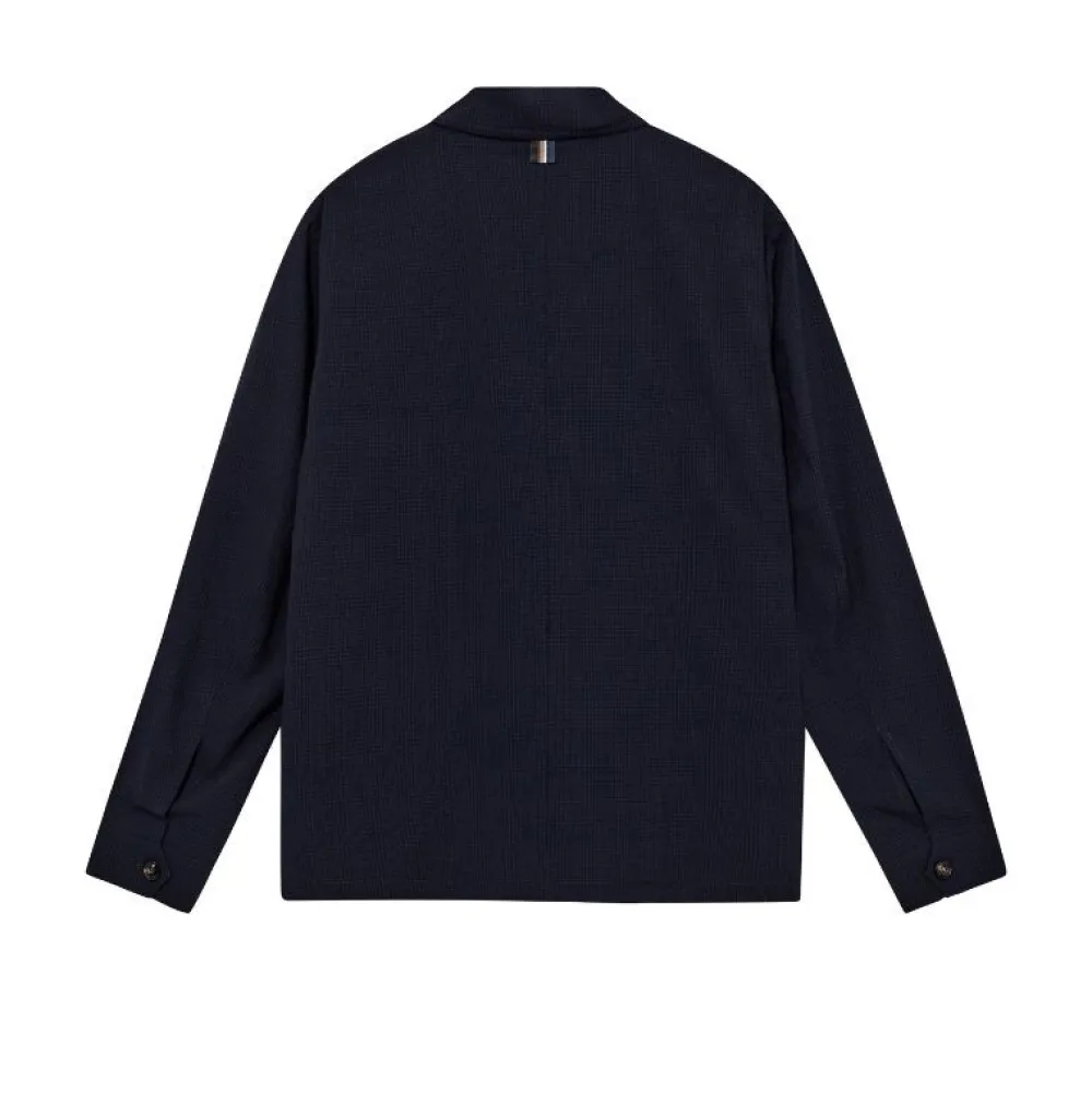 Mos Mosh Gallery Conor Seer Check Jacket Navy^ Overtøj