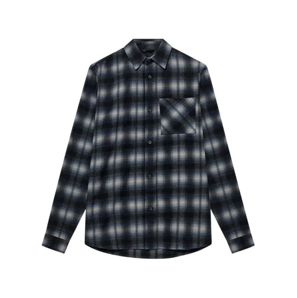 Mos Mosh Gallery David Shadow Overshirt Salute Navy^ Overdele