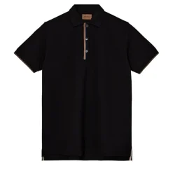 Mos Mosh Gallery Harvey Polo SS Tee Black^ Overdele