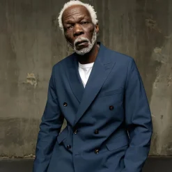 Mos Mosh Gallery Lui Dynamic Luxe Double-Breasted Blazer Navy^ Overdele