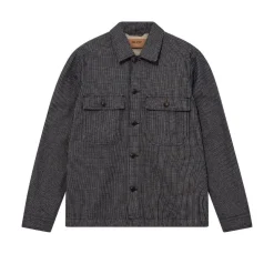 Mos Mosh Gallery Matteo Stripe Overshirt Blue^ Overdele
