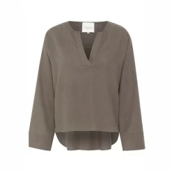 My Essential Wardrobe Dias Blouse Walnut^Dame Overdele