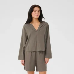 My Essential Wardrobe Dias Blouse Walnut^Dame Overdele