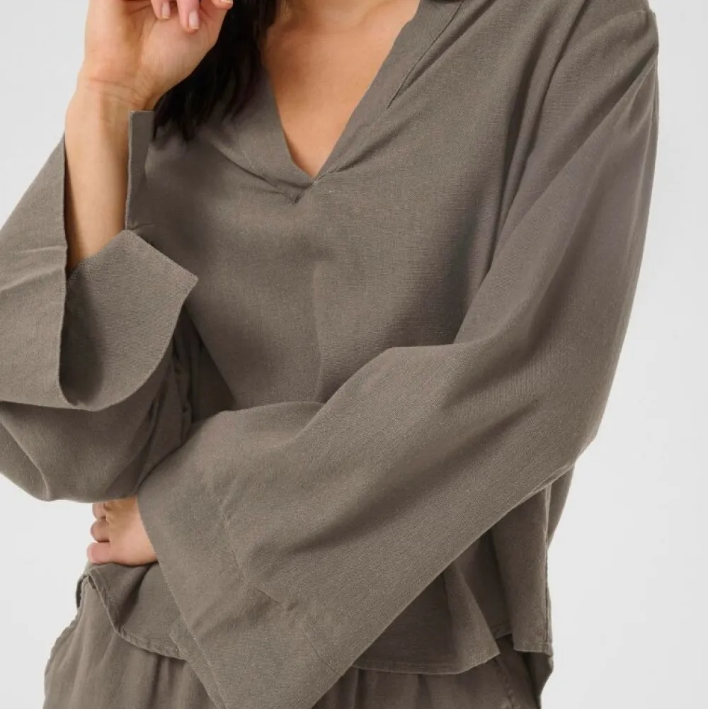 My Essential Wardrobe Dias Blouse Walnut^Dame Overdele