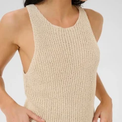 My Essential Wardrobe Diva Knit Top Almond Milk^Dame Overdele