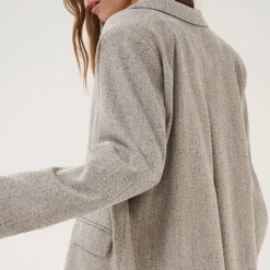 My Essential Wardrobe Emmy Blazer Oatmeal Melange^Dame Overdele