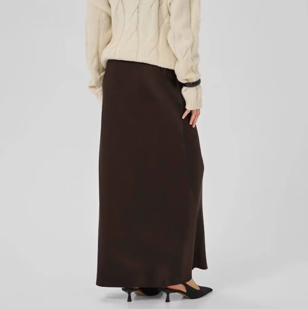 My Essential Wardrobe EstelleMW Long Skirt Espresso^Dame Underdele
