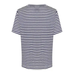 My Essential Wardrobe Lisa Striped Tee Dark Sapphire Blue Stripe^Dame Overdele