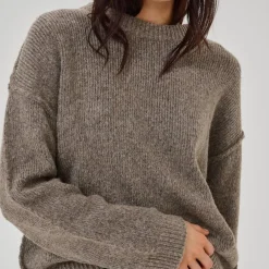 My Essential Wardrobe PalomaMW Knit Pullover Brown Melange^Dame Overdele