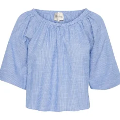 My Essential Wardrobe Skye Blouse Delft Blue Striped^Dame Overdele