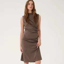 My Essential Wardrobe Sora Dress Major Brown^Dame Overdele