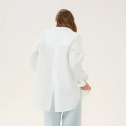My Essential Wardrobe Sunna Boxy Shirt Bright White^Dame Overdele