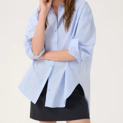 My Essential Wardrobe Sunna Boxy Shirt Kentucky Blue^Dame Overdele