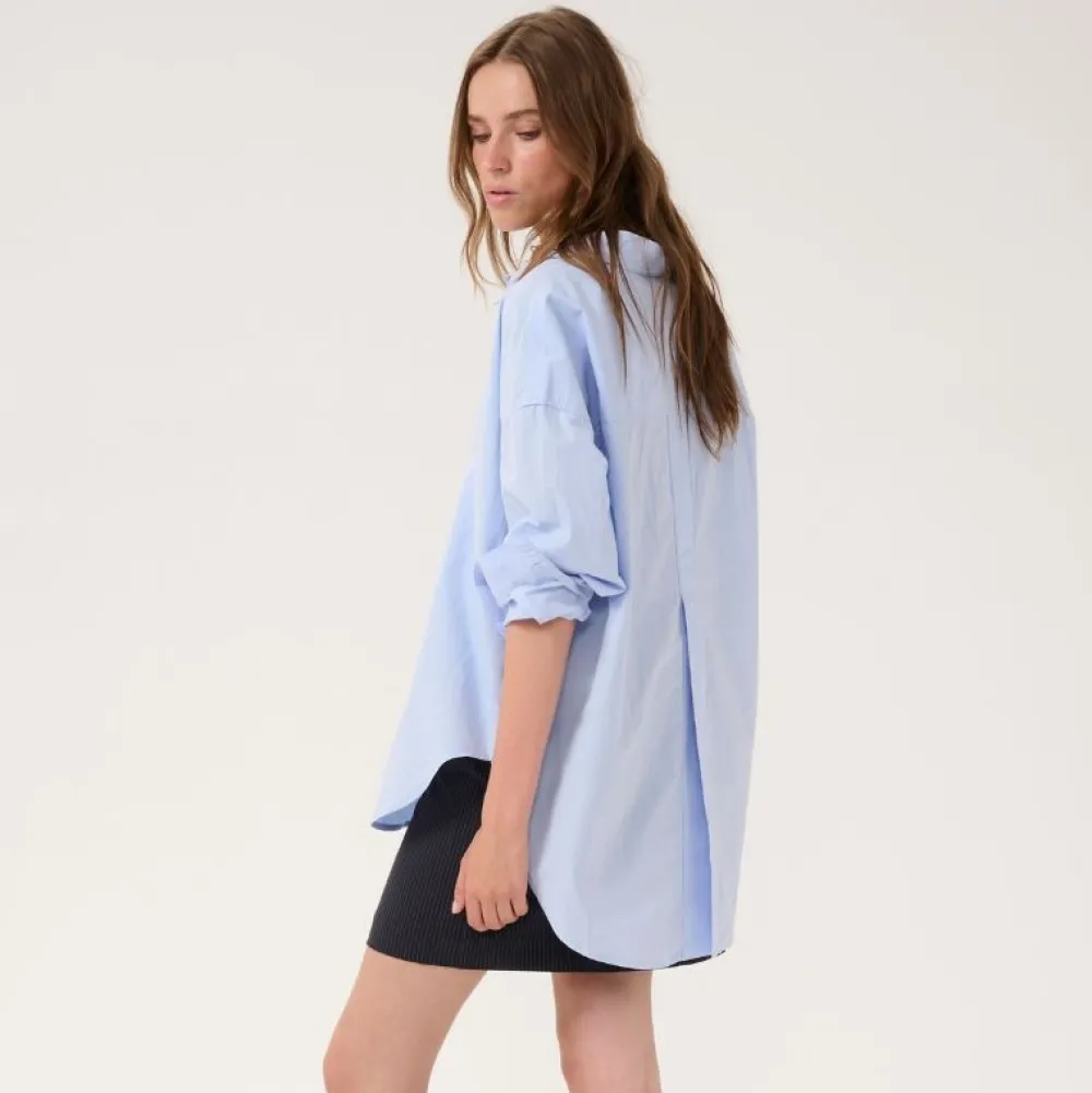 My Essential Wardrobe Sunna Boxy Shirt Kentucky Blue^Dame Overdele