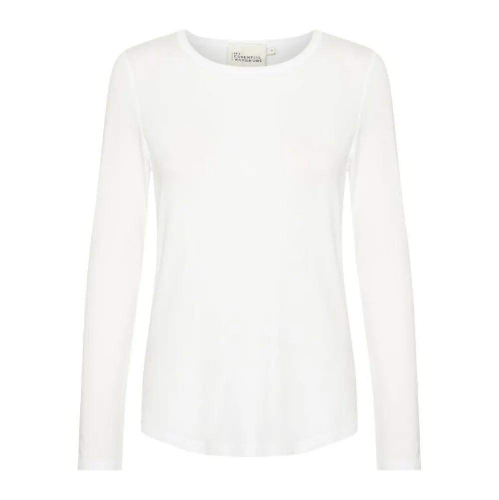 My Essential Wardrobe The Modal Blouse Bright White^Dame Overdele