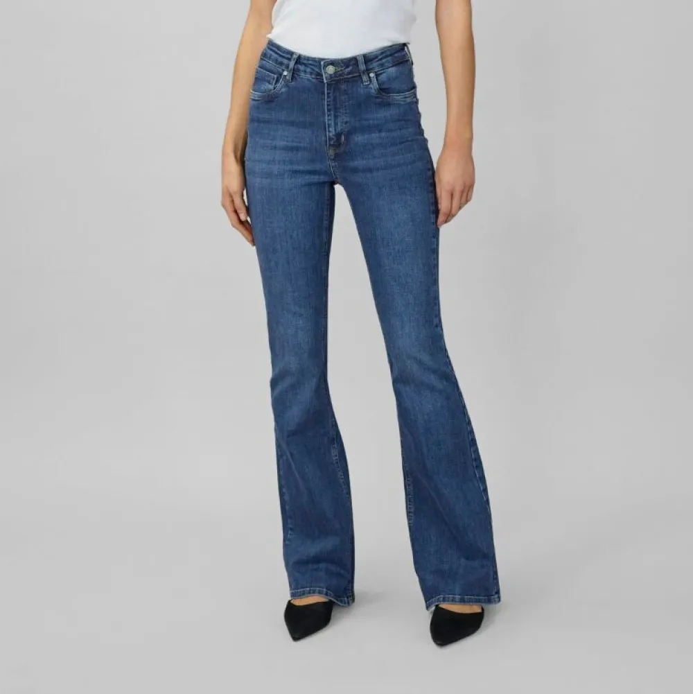 My Essential Wardrobe The Dekota High Bootcut Medium Blue^Dame Underdele