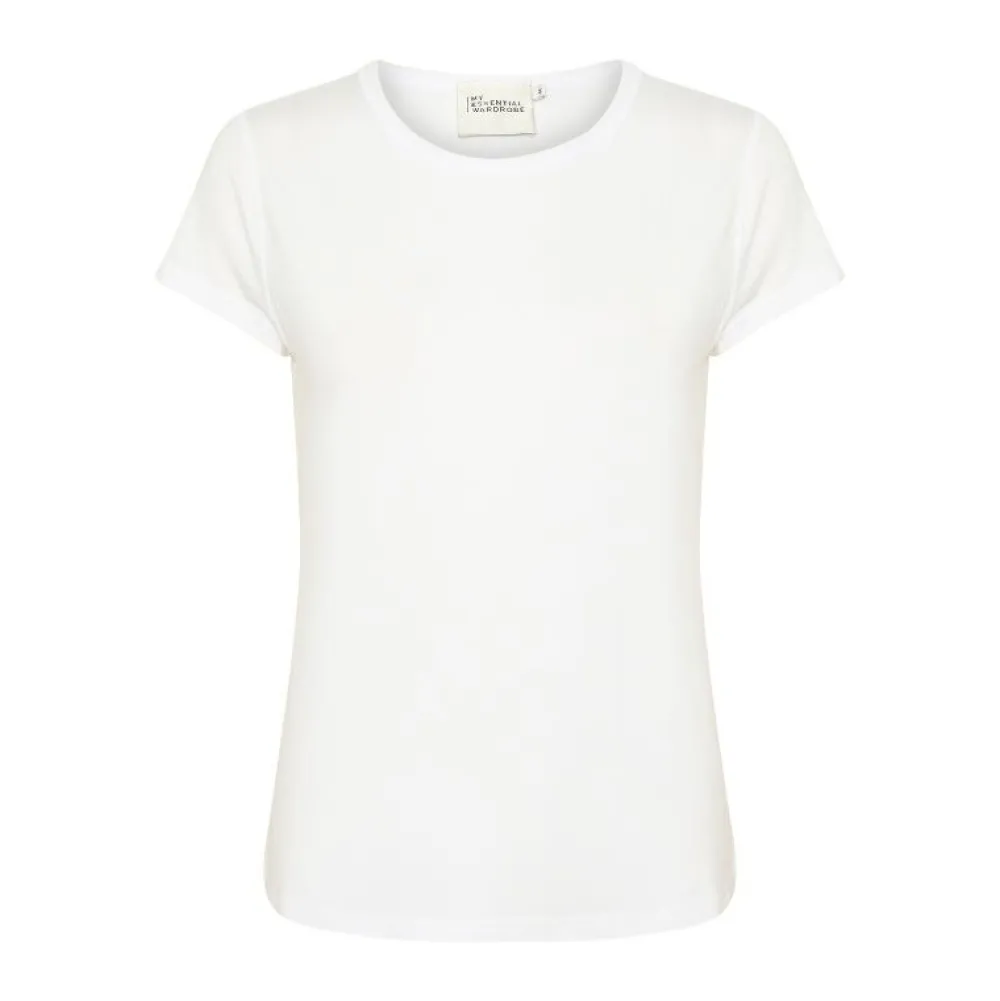 My Essential Wardrobe The Modal Tee Bright White^Dame Overdele