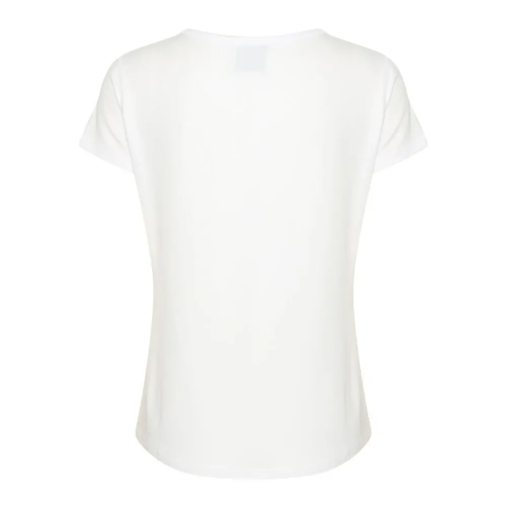 My Essential Wardrobe The Modal Tee Bright White^Dame Overdele