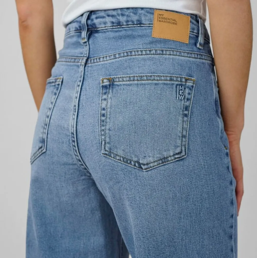 My Essential Wardrobe The Louis High Wide Jeans Medium Blue^Dame Underdele