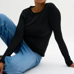 My Essential Wardrobe The Modal Blouse Black^Dame Overdele