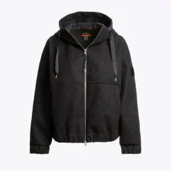 Parajumpers Ilean Flannel Sweatshirt Black Melange^Dame Overdele