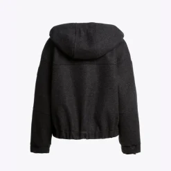 Parajumpers Ilean Flannel Sweatshirt Black Melange^Dame Overdele