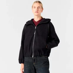 Parajumpers Ilean Flannel Sweatshirt Black Melange^Dame Overdele