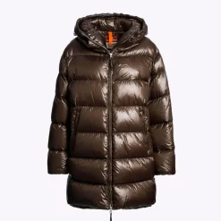 Parajumpers Ivonne Hooded Down Jacket Earth Brown^Dame Overtøj