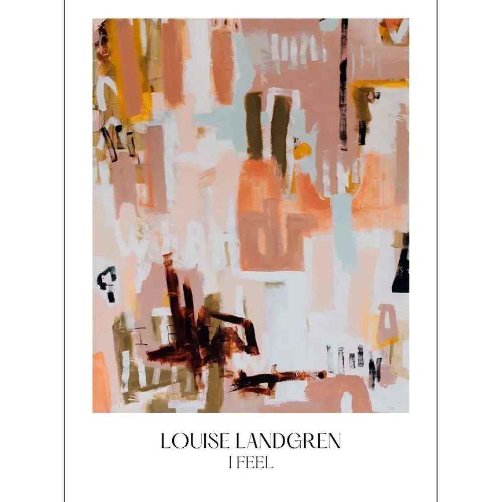 Poster & Frame I Feel 50x70 cm^ Illustrationer & Plakater