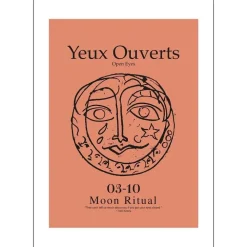 Poster & Frame Yeux 50x70 cm^ Illustrationer & Plakater