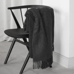 Sibast Furniture No 8 Chair Sortlakeret Bøg Sort Saga Læder^ Stue|Stole