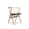 Sibast Furniture No 8 Chair Hvidolieret Eg Sort Saga Læder^ Stue|Stole