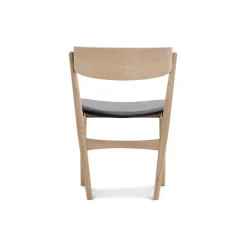 Sibast Furniture No 7 Dining Chair Sæbebehandlet Eg Sort Saga Læder^ Stue|Stole